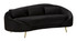 Sofa 3 Sjeda Oslo Sa Jastukima Crni Cm 185x84x68