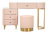 Kozmetički Stol Sharon Pink Sa Taburetom Cm 120x40x75 (Vel. Taburet Ø36x39)