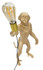 Stolna Lampa Monkey Gold Cm Ø 26x34x55