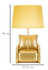 Stolna Lampa Midcentury Yellow Cm Ø 26x46