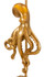 Stolna Lampa Octopus Gold Cm Ø 30,5x64,5