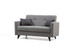 Kauč na razvlačenje s 2 sjedala Polya - svijetlo siva