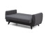 Kauč na razvlačenje s 2 sjedala Alkon - tamno siva