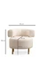 Wing Chair River Round - Bijela