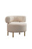 Wing Chair River Round - Bijela