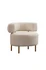 Wing Chair River Round - Bijela
