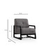Wing Chair Athena Bergere - svijetlo siva