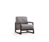 Wing Chair Athena Bergere - svijetlo siva, orah