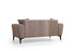 Sofa s 2 sjedala Hamlet - svijetlosmeđa