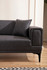 Sofa s 2 sjedala Horizont - tamno siva