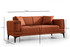 Sofa s 2 sjedala Horizont - crijep crveno