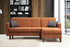 Kutna sofa-krevet Polya - crijep crveno