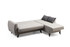 Kutna sofa-krevet Alkon - svijetlo siva