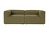 Sofa s 2 sjedala Fora 2 sjedala - zelena