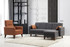 Sofa Garnitura Polya L - tamno siva