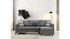 Kutna sofa-krevet Kristal Rest 2+Corner - Tamno siva
