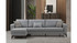 Kutna sofa-krevet Kristal 3+Kut - Svijetlo siva