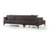 Kutna sofa-krevet Horizont lijevo - tamno siva Kutna sofa-krevet Horizont lijevo - tamno siva