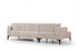 Kutna sofa-krevet Horizont lijevo - Ecru Kutna sofa-krevet Horizont lijevo - Ecru