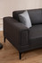 Kutna sofa-krevet Horizont desno - tamno siva
