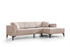 Kutna sofa-krevet Horizont desno - svijetlo smeđa