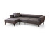Kutna sofa-krevet Hamlet lijevo - tamno siva