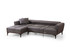 Kutna sofa-krevet Hamlet lijevo - tamno siva