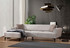 Kutna sofa-krevet Hamlet lijevo - Ecru Kutna sofa-krevet Hamlet lijevo - Ecru