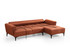 Kutna sofa-krevet Hamlet Desno- Tile Red