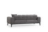 Kauč na razvlačenje s 3 sjedala Athena 3 sjedala - svijetlo siva