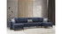 Kutna sofa-krevet Kristal Odmor 2+Kutni - Antracit