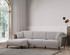 Kutna sofa-krevet Aren lijevo - Gray