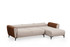 Kutna sofa-krevet Aren Right - bež, cimet