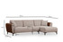 Kutna sofa-krevet Aren Right - bež, cimet