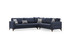 Kutna sofa-krevet Kristal 3+Kutni+2 - Antracit
