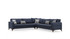 Kutna sofa-krevet Kristal 3+Kutni+3 - Antracit