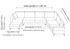 Kutna sofa-krevet Kristal Rest 3+Kutna+2 - Antracit