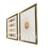 Ukrasna uokvirena MDF slika (2 komada) 2P3853NISCT-013