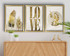 Ukrasna uokvirena MDF slika (3 komada) 3P3853NISCT-021