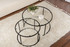 Set stolića za kavu Aurum - 80, 60 - crna, prozirna