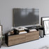 TV stalak Nexera - crna, orah