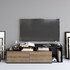 TV stalak Nexera - crna, orah