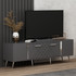 TV stalak Detalji - antracit, srebro