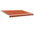 Tenda na uvlačenje narančasto-smeđa 3x2,5 m tkanina i aluminij 3154441