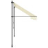 Tenda na uvlačenje krem 350 x 150 cm od tkanine i čelika 368748