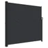 Bočna tenda na uvlačenje crna 180 x 500 cm 4004444