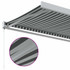 Tenda na uvlačenje antracit i bijela 3x2,5 m tkanina i aluminij 3216123