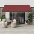Tenda na ručno uvlačenje bordo 400 x 350 cm 3214998