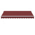 Tenda na ručno uvlačenje bordo 350 x 250 cm 3215226