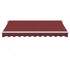Tenda na ručno uvlačenje bordo 300 x 250 cm 3215293